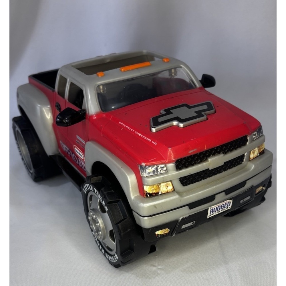 Little Tikes 2006 Rugged Riggz gray  / red Chevy Silverado Truck Off Road